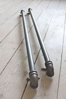 industrial steel pipe door pull handles by inspirit