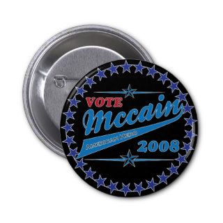 Vote McCAIN an American Hero election 2008 Pin