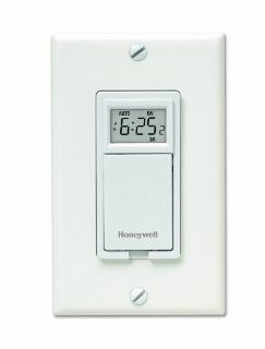 Honeywell RPLS530A 7 Day Programmable Timer Switch, White   Wall Timer Switches  