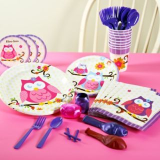 Owl Blossom Party Pack for 8   Multicolor