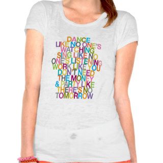 DANCE SING PARTY TEE SHIRTS