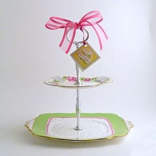 two tier cake stand by eco unique