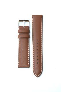 18mm Tan Matte Finish Coach Style Leather Watchband Watches