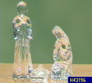 Waterford Crystal 3 Piece Nativity Set —
