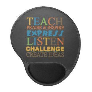 Teacher Words To Live By Mousepad Gel Mouse Mat