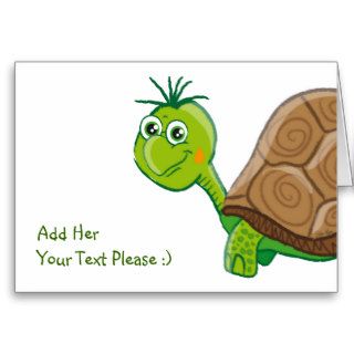 Cute Tortoise kids greeting card