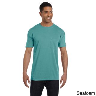 Comfort Colors 6.1 ounce Garment dyed Pocket T shirt Blue Size XXL