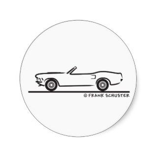 1970 Ford Mustang Convertible Sticker