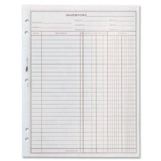 Adams Inventory Sheet, 100 Sheets per Pad, 2 Pads per Pack, 8.5 x 11 Inches, White (34771)  Inventory Forms 