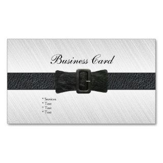 Business Card Black Leather Belt Buckle Business Card Template