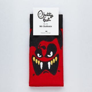 mr. zukkato socks by chattyfeet socks
