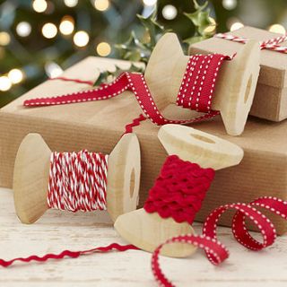 christmas ribbons kit for present wrapping by ginger ray