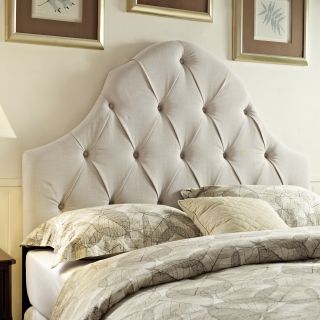 Sofaweb Tufted Ivory King/california King Size Upholstered Headboard Neutral Size King