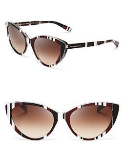 Dolce&Gabbana Striped Cat Eye Sunglasses's
