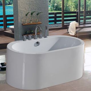 Aquatica Purescape 169 Semi freestanding Acrylic Bathtub