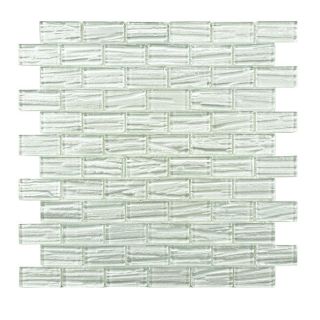 Somertile Arbor Subway White 12.25x12.25 inch Glass Mosaic Tiles (pack Of 10)