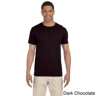 Gildan Mens Softstyle Fashion T shirt Brown Size XXL