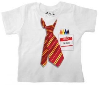 Dirty Fingers   Neck Tie & Name Badge, The Boss   Baby & Toddler T shirt Clothing