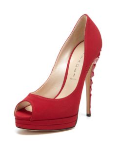 Razor Heel Peep Toe Pump by Casadei