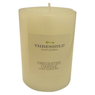 Threshold™ Unscented White  4x2.75 Pillar Wax C