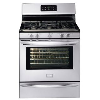 Frigidaire Gallery 5 Burner Freestanding 5 cu ft Self Cleaning Convection Gas Range (Stainless) (Common 30 in; Actual 29.88 in)