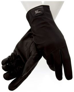 Burberry London Leather Logo Gloves