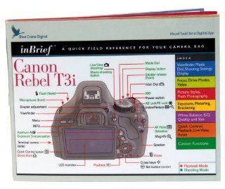 Canon Rebel T3i inBrief Laminated Reference Card  Camera Lens Accessories  Camera & Photo