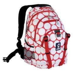 Childrens Wildkin Serious Backpack Big Dot Red   White