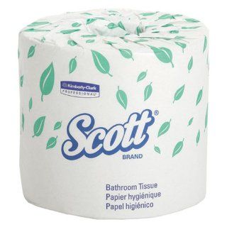 Kimberly Clark Scott 13607 2 Ply Standard Roll Bathroom Tissue, 4 3/32" Length x 4" Width, White (20 Rolls of 550)