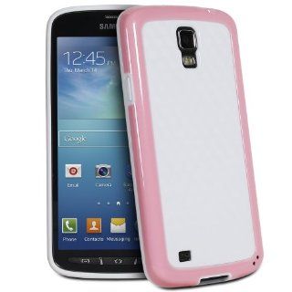 Fosmon DURA HOLOGRAM Series TPU + PC Case for Samsung Galaxy S4 Active I9295 / SGH I537 (Pink / White) Cell Phones & Accessories