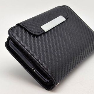 Carbon Wallet Flip Hard Case Cover for Samsung Galaxy S2 D710 + Pen Stylus Cell Phones & Accessories