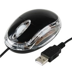 Black USB Optical Mouse Mice & Trackballs