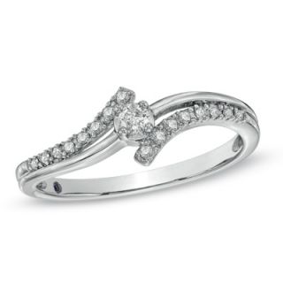 Cherished Promise Collection™ 1/6 CT. T.W. Diamond Bypass Promise