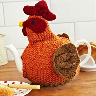 chicken knitted tea cosy by ulster weavers