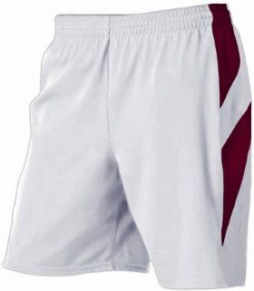 Alleson 539PW Women s Varsity Basketball Shorts WH/MA   WHITE/MAROON W2XL  Sports & Outdoors