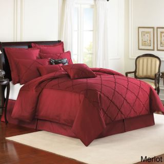 Veratex Veratex Diamonte 4 piece Comforter Set Red Size Full