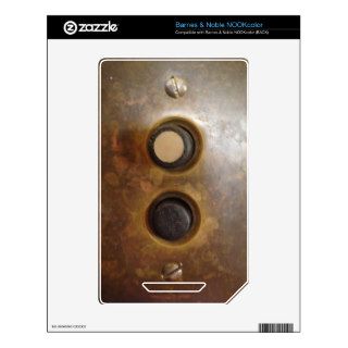 Victorian Push Button Light Switch NOOK Color Decal