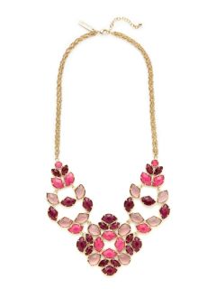 Purple Quartz & Pink Jade Double Chain Bib Necklace by Kendra Scott Jewelry