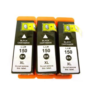 Compatible Lexmark 150xl 14n1614 Black Ink Cartridges (pack Of 3)