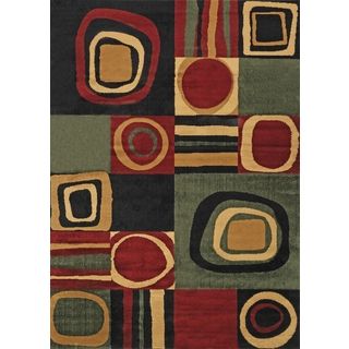 Geometric Multicolored Area Rug (710 X 102)