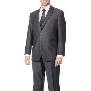 Martino Mens Wool Rich Grey Wool Blend Suit