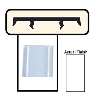 Screen Tight 3.5 In. White Porch Screening System Cap