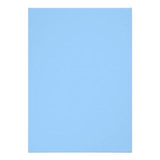 Plain Light Blue Background. Custom Invites