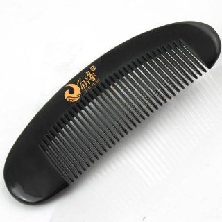Natural Black Buffalo Horn massage anti off and no static comb 6" Health & Personal Care