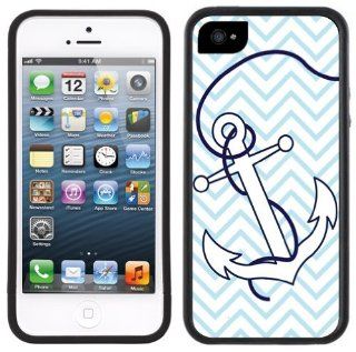 Anchor Chevron Handmade iPhone 5 Black Bumper Plastic Case Cell Phones & Accessories