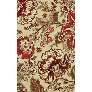 Nuloom Handmade Floral Multi Wool Rug (76 X 96)