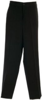 Tehama Men's Flat Front Microfiber Pant (Black, 36x30)  Golf Pants  Clothing