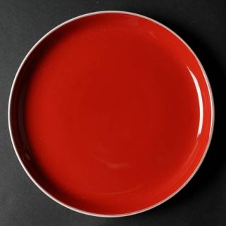 Oneida Color Burst Very Cherry Dinner Plate, Fine China Dinnerware   Red In,Whit