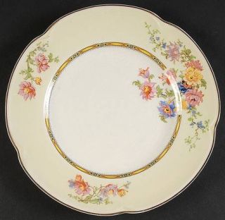 Johnson Brothers Acanthus Salad Plate, Fine China Dinnerware   Pareek,Florals,Ye