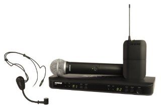Shure BLX1288/PG30 Wireless Combo System with PG30 Headworn and PG58 Handheld Microphones, J10 Musical Instruments
